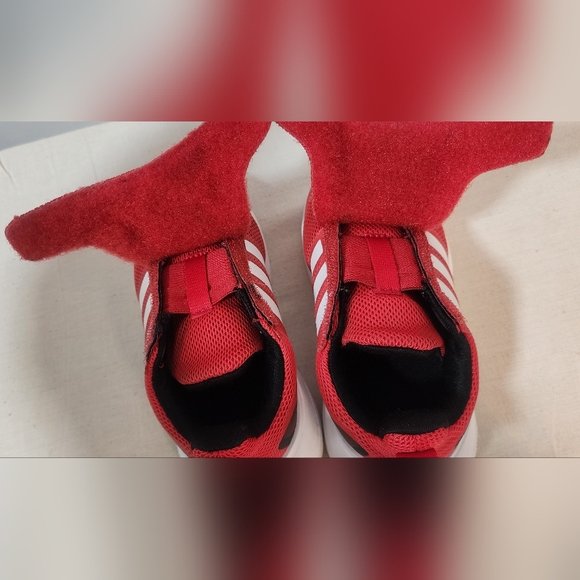 Adidas Toddlers Red and White Slip-On Sneakers - Picture 5 of 8